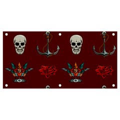 Tattoo Old School Background Pattern Banner And Sign 4  X 2 