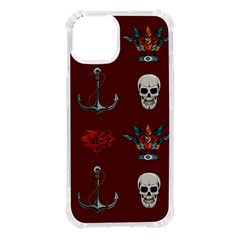 Tattoo Old School Background Pattern Iphone 14 Tpu Uv Print Case by Bedest