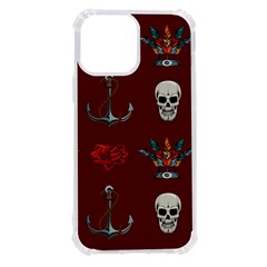 Tattoo Old School Background Pattern Iphone 13 Pro Max Tpu Uv Print Case by Bedest