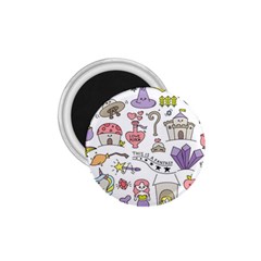 Fantasy Things Doodle Style Vector Illustration 1 75  Magnets by Bedest