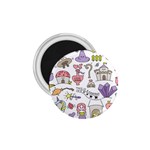 Fantasy Things Doodle Style Vector Illustration 1.75  Magnets Front