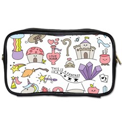 Fantasy Things Doodle Style Vector Illustration Toiletries Bag (one Side) by Bedest