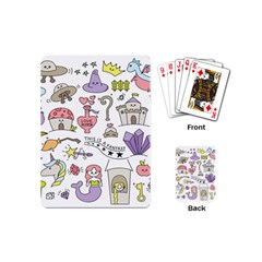 Fantasy Things Doodle Style Vector Illustration Playing Cards Single Design (mini) by Bedest