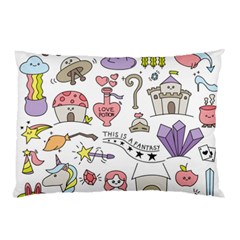 Fantasy Things Doodle Style Vector Illustration Pillow Case (two Sides) by Bedest