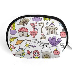 Fantasy Things Doodle Style Vector Illustration Accessory Pouch (medium) by Bedest