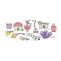 Fantasy Things Doodle Style Vector Illustration Stretchable Headband by Bedest