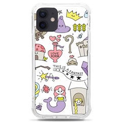 Fantasy Things Doodle Style Vector Illustration Iphone 12 Mini Tpu Uv Print Case	 by Bedest