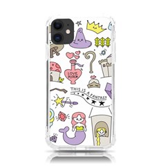 Fantasy Things Doodle Style Vector Illustration Iphone 11 Tpu Uv Print Case by Bedest