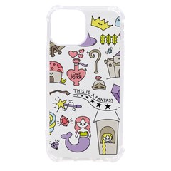 Fantasy Things Doodle Style Vector Illustration Iphone 13 Mini Tpu Uv Print Case by Bedest