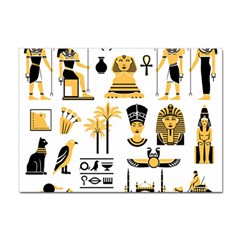 Egypt Symbols Decorative Icons Set Sticker A4 (100 Pack) by Bedest