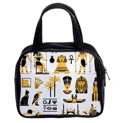 Egypt Symbols Decorative Icons Set Classic Handbag (two Sides) by Bedest