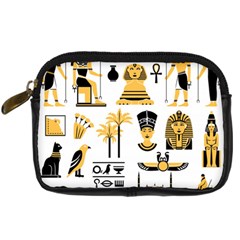 Egypt Symbols Decorative Icons Set Digital Camera Leather Case by Bedest