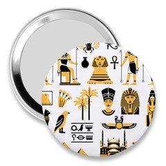 Egypt Symbols Decorative Icons Set 3  Handbag Mirrors by Bedest