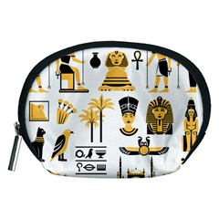 Egypt Symbols Decorative Icons Set Accessory Pouch (medium) by Bedest