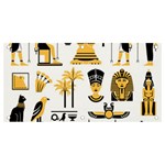 Egypt Symbols Decorative Icons Set Banner and Sign 4  x 2  Front