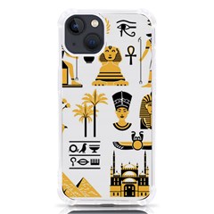 Egypt Symbols Decorative Icons Set Iphone 13 Tpu Uv Print Case by Bedest