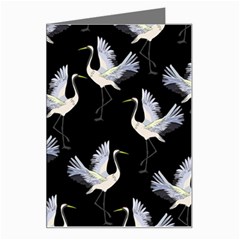 Crane Pattern Greeting Card by Bedest