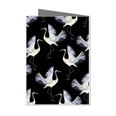 Crane Pattern Mini Greeting Cards (pkg Of 8) by Bedest