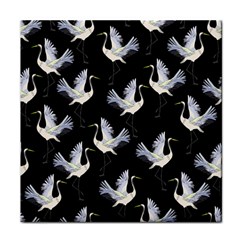 Crane Pattern Face Towel by Bedest