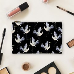 Crane Pattern Cosmetic Bag (medium) by Bedest