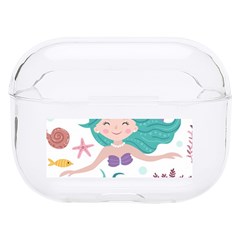 Set Cute Mermaid Seaweeds Marine In Habitants Hard Pc Airpods Pro Case by Bedest