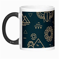 Dark Seamless Pattern Symbols Landmarks Sign Egypt Morph Mug by Bedest