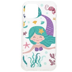 Set Cute Mermaid Seaweeds Marine In Habitants Iphone 12 Pro Max Tpu Uv Print Case