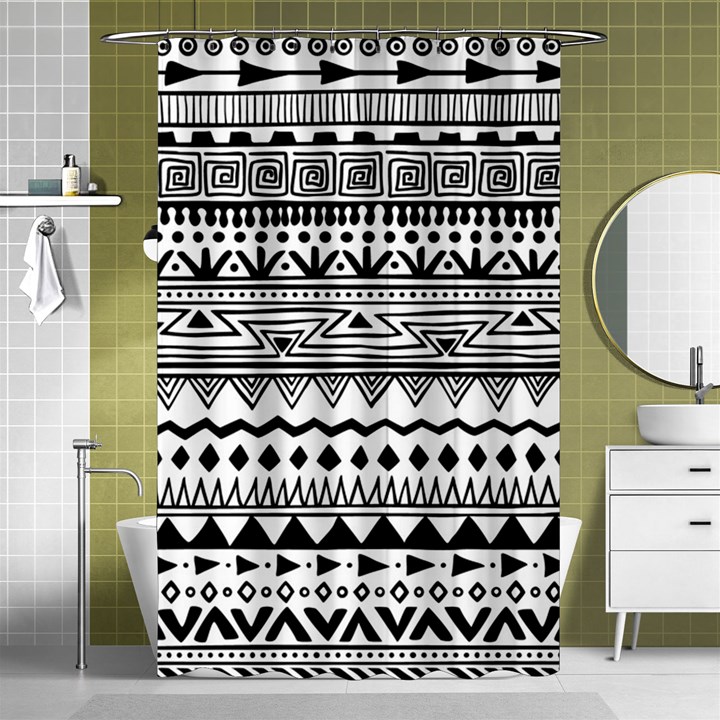 Boho Style Pattern Shower Curtain 48  x 72  (Small) 