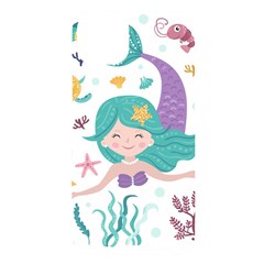 Set Cute Mermaid Seaweeds Marine In Habitants Iphone 14 Plus Black Uv Print Case by Bedest