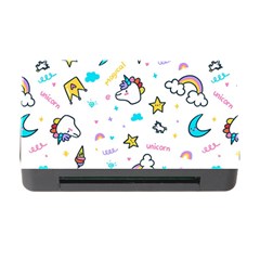 Unicorns Rainbows Seamless Pattern Memory Card Reader With Cf by Bedest