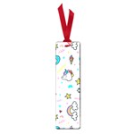 Unicorns Rainbows Seamless Pattern Small Book Marks Front