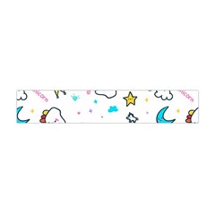 Unicorns Rainbows Seamless Pattern Premium Plush Fleece Scarf (mini) by Bedest