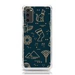 Dark Seamless Pattern Symbols Landmarks Sign Egypt Samsung Galaxy S20 6.2 Inch TPU UV Case Front