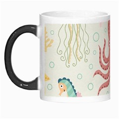 Underwater Seamless Pattern Light Background Funny Morph Mug by Bedest