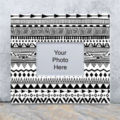 Boho Style Pattern White Wall Photo Frame 5  X 7  by Bedest