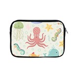 Underwater Seamless Pattern Light Background Funny Apple MacBook Pro 15  Zipper Case Front