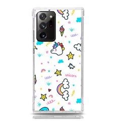 Unicorns Rainbows Seamless Pattern Samsung Galaxy Note 20 Ultra Tpu Uv Case by Bedest