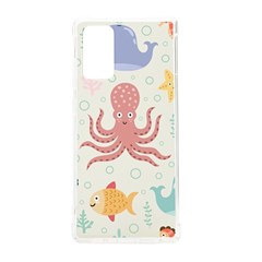 Underwater Seamless Pattern Light Background Funny Samsung Galaxy Note 20 Tpu Uv Case by Bedest