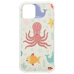 Underwater Seamless Pattern Light Background Funny Iphone 12/12 Pro Tpu Uv Print Case by Bedest