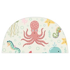 Underwater Seamless Pattern Light Background Funny Anti Scalding Pot Cap