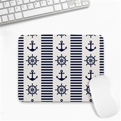 Nautical Seamless Pattern Vector Illustration Small Mousepad by Bedest