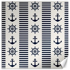 Nautical Seamless Pattern Vector Illustration Canvas 12  X 12  by Bedest