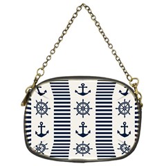 Nautical Seamless Pattern Vector Illustration Chain Purse (one Side) by Bedest