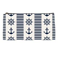 Nautical Seamless Pattern Vector Illustration Pencil Case by Bedest