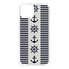 Nautical Seamless Pattern Vector Illustration Iphone 13 Tpu Uv Print Case by Bedest