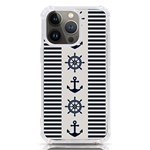 Nautical Seamless Pattern Vector Illustration iPhone 13 Pro TPU UV Print Case Front