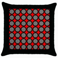 Dart Board Throw Pillow Case (black) by Dutashop