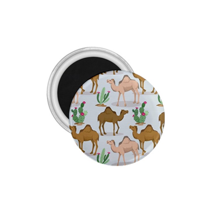 Camels Cactus Desert Pattern 1.75  Magnets