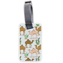 Camels Cactus Desert Pattern Luggage Tag (one side)