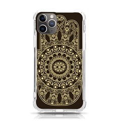 Hamsa Hand Drawn Symbol With Flower Decorative Pattern Iphone 11 Pro 5 8 Inch Tpu Uv Print Case by Hannah976